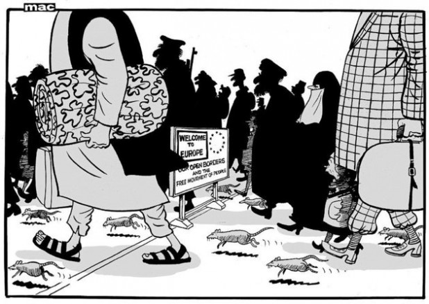 daily mail refugees rats