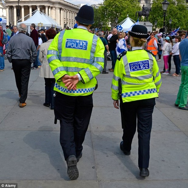 Mean Streets: UK cops don't even have swords, let alone guns. 