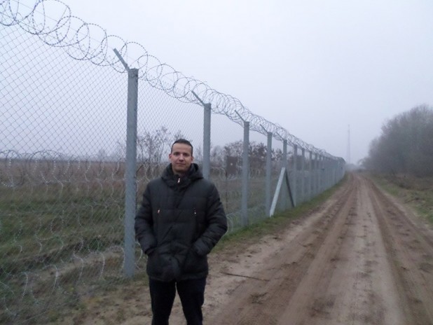 Mayor Toroczkai and the fence on the Hungarian border, which he first proposed.