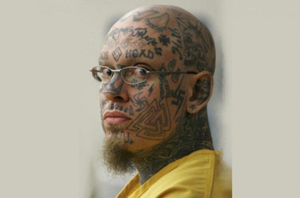 Typical Nazi prison gang member. 