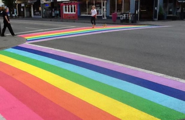 Vancouver loves its Rainbow Crosswalks. So do Victoria, Calgary, Terrace, and Edmonton.