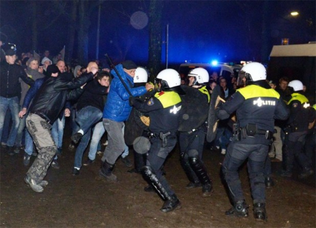 The Dutch Riot: Old guys were throwing elbows at cops