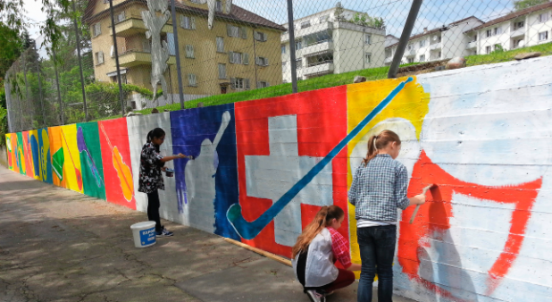 swiss-flag-vandalized