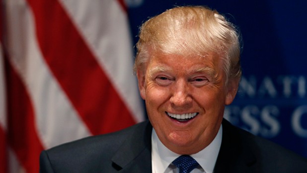 Glorious Leader laughs in the face of his enemies.