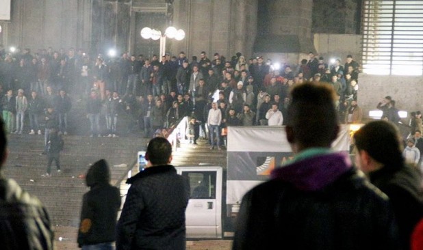 Helsinki Senate Square, New Year’s Eve, December 31, 2015.