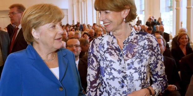 Angela Merkel and Cologne Mayor Henriette Reker