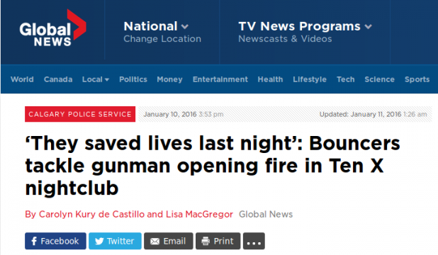 This is the headline about a terrorist shooting. 
