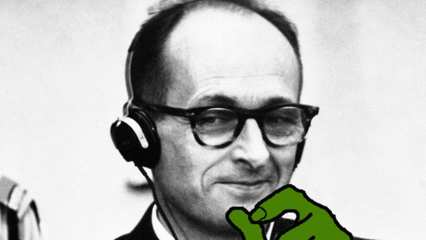 At his monkey-trial, Smug Eichmann mocked the filthy Jews, and smiled at his impending murder. No way in hell he begged for his life. 