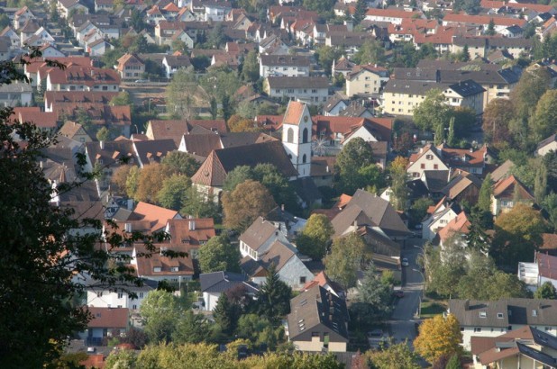 The picturesque town of Weil am Rhein,, the scene of the refugee-criminal gang rape.