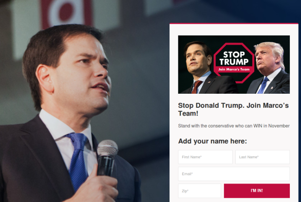 Stop Donald Trump. Join Marco's Team