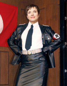 Frauke Petry als leather nazi woman