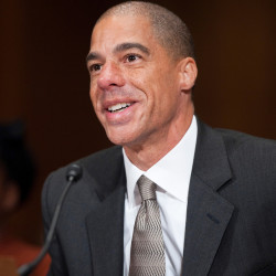 UNITED STATES - DECEMBER 13: Paul Watford, nominee to be U.S. circuit judge for the Ninth Circuit, testifies at his confirmation hearing in the Senate Judiciary Committee on Tuesday, Dec. 13, 2011. Photo by Bill Clark/CQ Roll Call