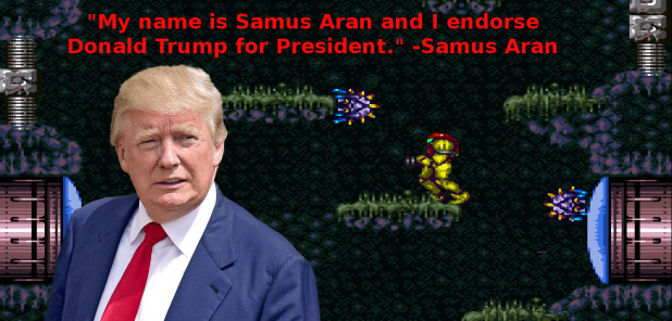 Samus Aran Donald Trump