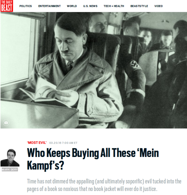 Who Keeps Buying All These ‘Mein Kampf’s? - The Daily Beast 2016