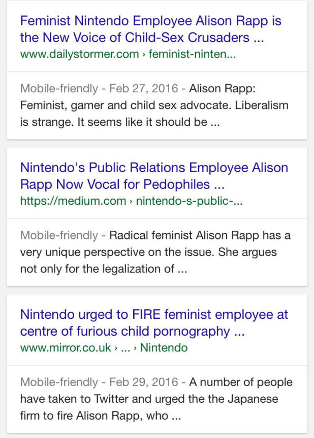 alison rapp google results