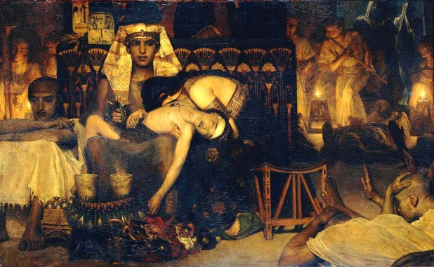 LawrenceAlmaTadema-Death-of-the-Pharaohs-Firstborn-Son-1872