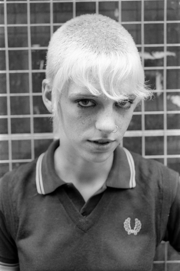 Skinhead girl wearing Fred Perry Polo Shirt, London 1980's