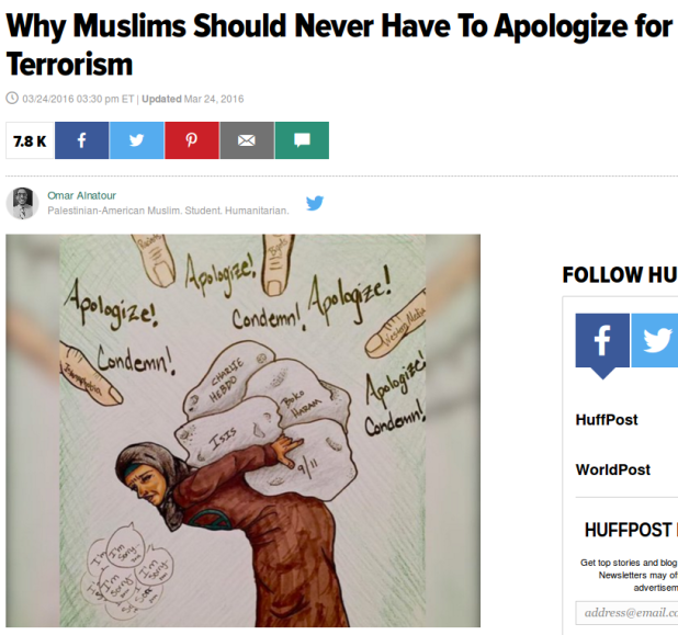 Why Muslims Should Never Have To Apologize for Terrorism