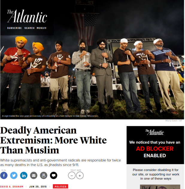 Dylann Roof and Dzhokhar Tsarnaev: White Extremism Is More Deadly Than Islamist Terror, Report Finds - The Atlantic