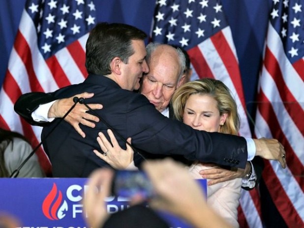 Republican presidential candidate Sen. Ted Cruz (R-TX) speaks during his election night watch party at the Crowne Plaza Downtown Union Station on May 3, 2016 in Indianapolis, Indiana. Cruz lost the Indiana Primary to his rival Republican presidential candidate Donald Trump.