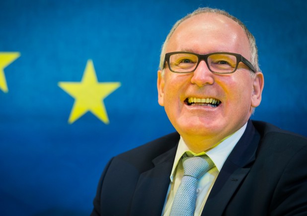 ZOETERMEER - Minister Frans Timmermans van Buitenlandse Zaken tijdens een gastles over Europa op het Picasso Lyceum. ANP LEX VAN LIESHOUT