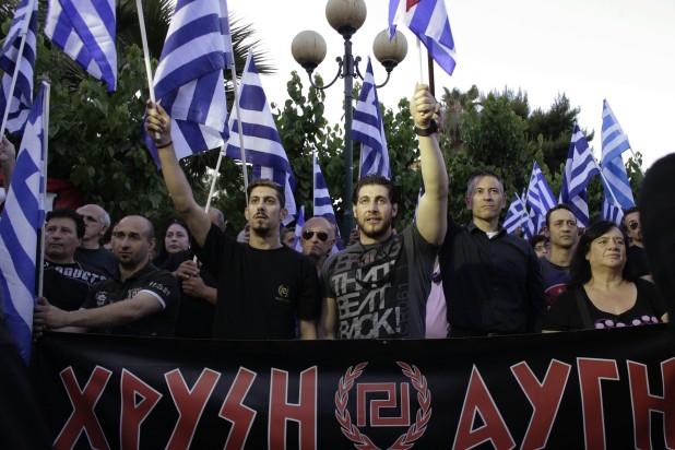 Far Right Party Golden Dawn Hold A Rally Ahead Of The EU Elections