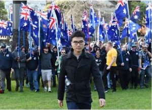 Who better to lead a procession of Aussie pride but a Vietnamese cuck