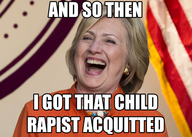 hillary child rapist