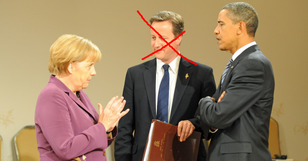 merkel cameron obama