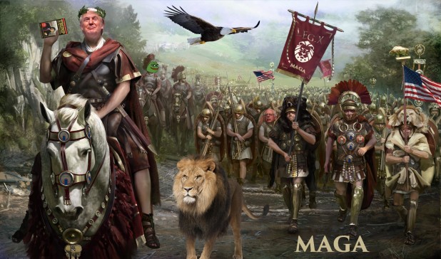 emperor trump marches