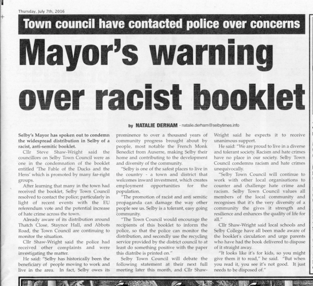 racist booklets on the rise