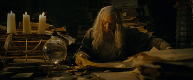 gandalf-in-the-minas-tirith-library