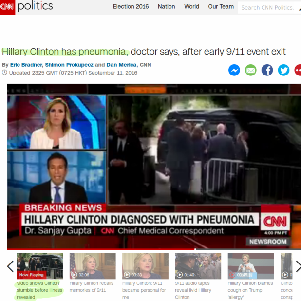 Hillary Clinton has pneumonia doctor says after early 9 11 event exit CNNPolitics.com