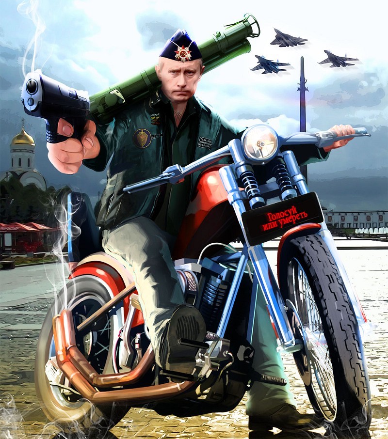 vladiir-putin-on-a-motorbike-with-a-pistol-90089