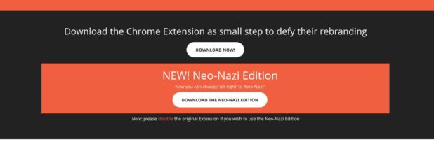 Now available in Neo-Nazi flavor!