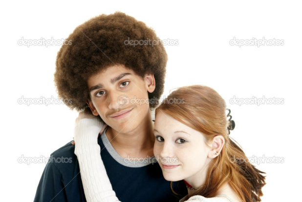 Mixed-race couple