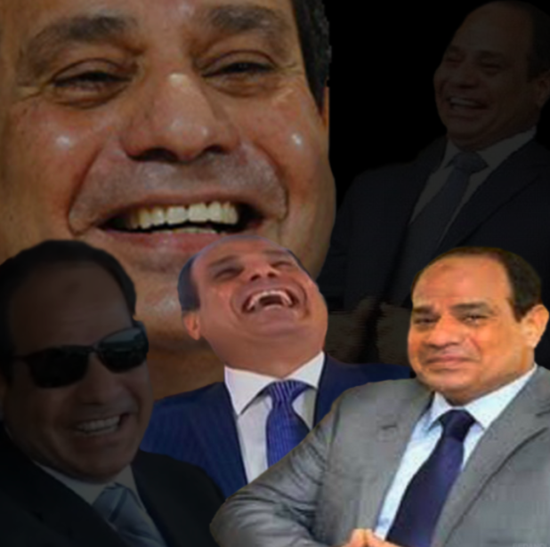 general sisi laughing