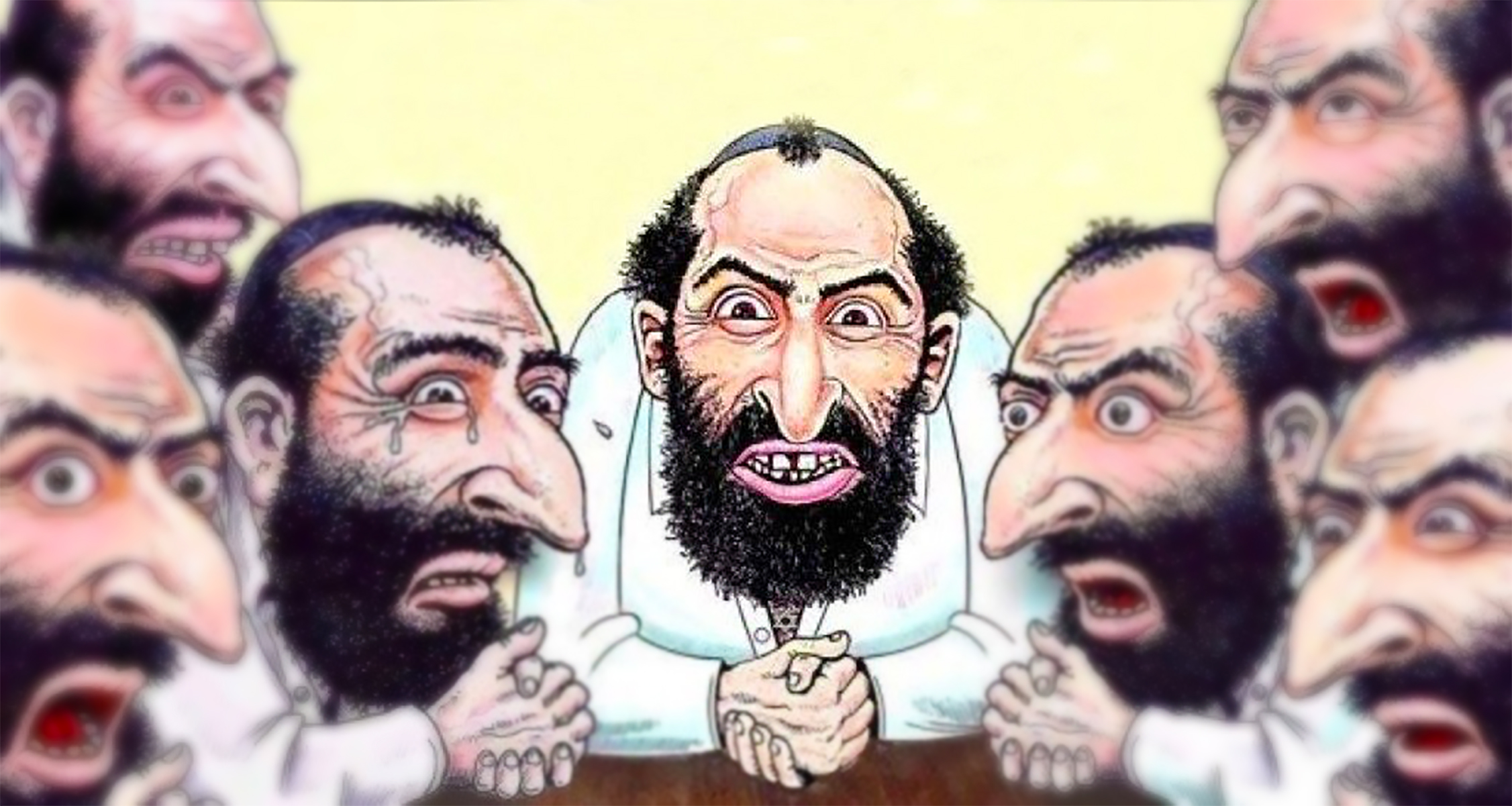 Карикатура на типичную еврейку