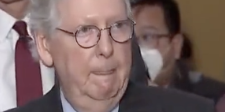 Ancient Slimebag and Kikesucker Mitch McConnell Denounces Trump Over Ye Dinner