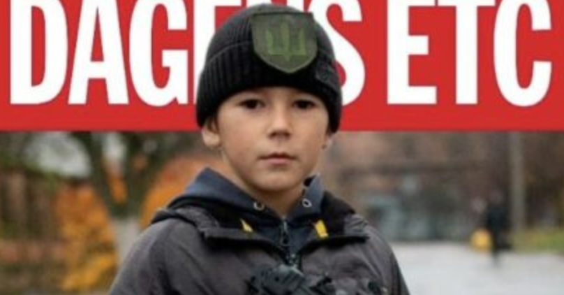 Swedish Magazine Features 6-Year-Old Ukraine Soldier on the Cover