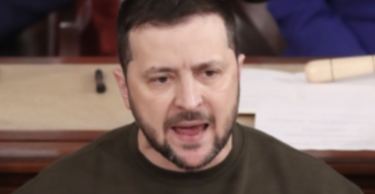 Zelensky Speaks to US Congress in a Green Sweatsuit: “Give Me Money, Goyim”