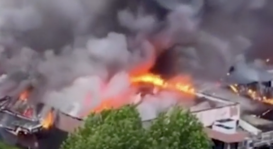 As Endless Smoke Billows from Burning Buildings and Cars, Greta Says Nothing