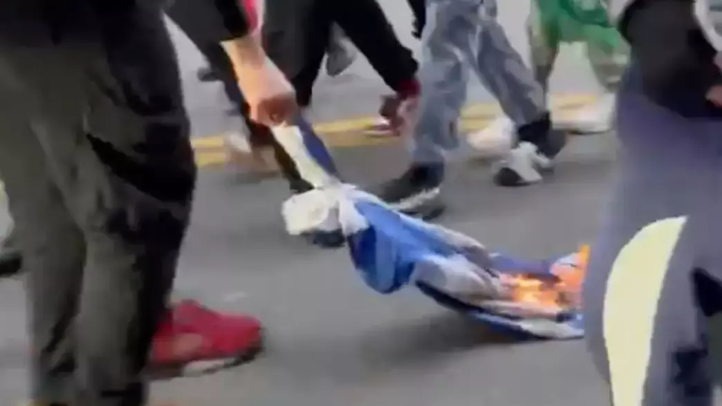 NYC: Protesters Burn Israeli Flag, Tell Kikes and Their Kikesuckers “Your Days are Numbered”