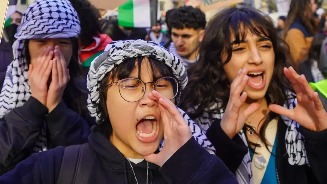 Watch: Hundreds March Through Manhattan Calling for Gaza Ceasefire