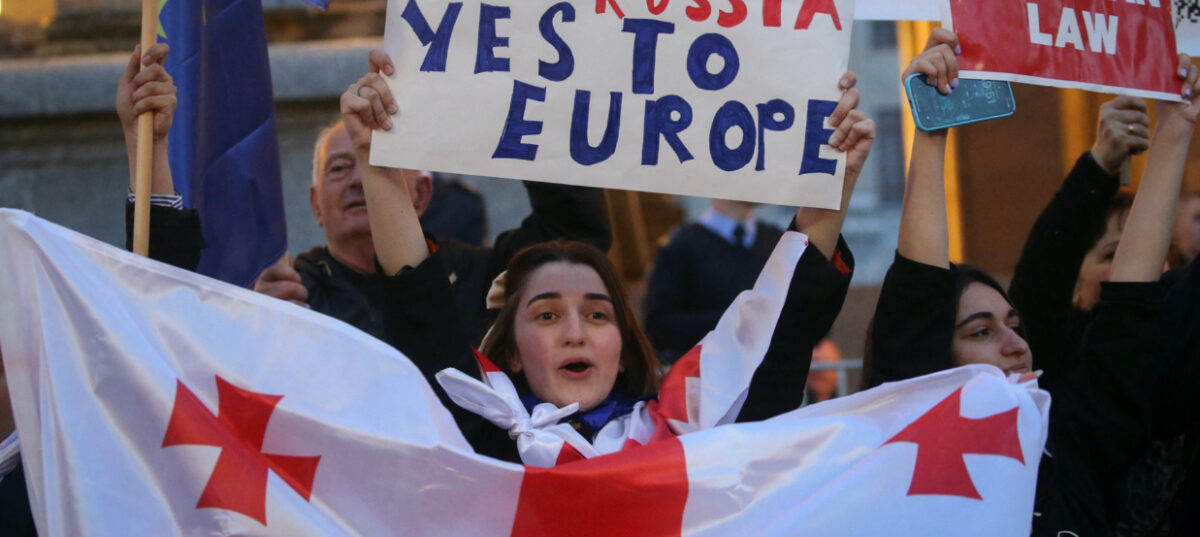 Georgia: Thousands Protest Law That Would Make Their Country Slightly Harder to Subvert