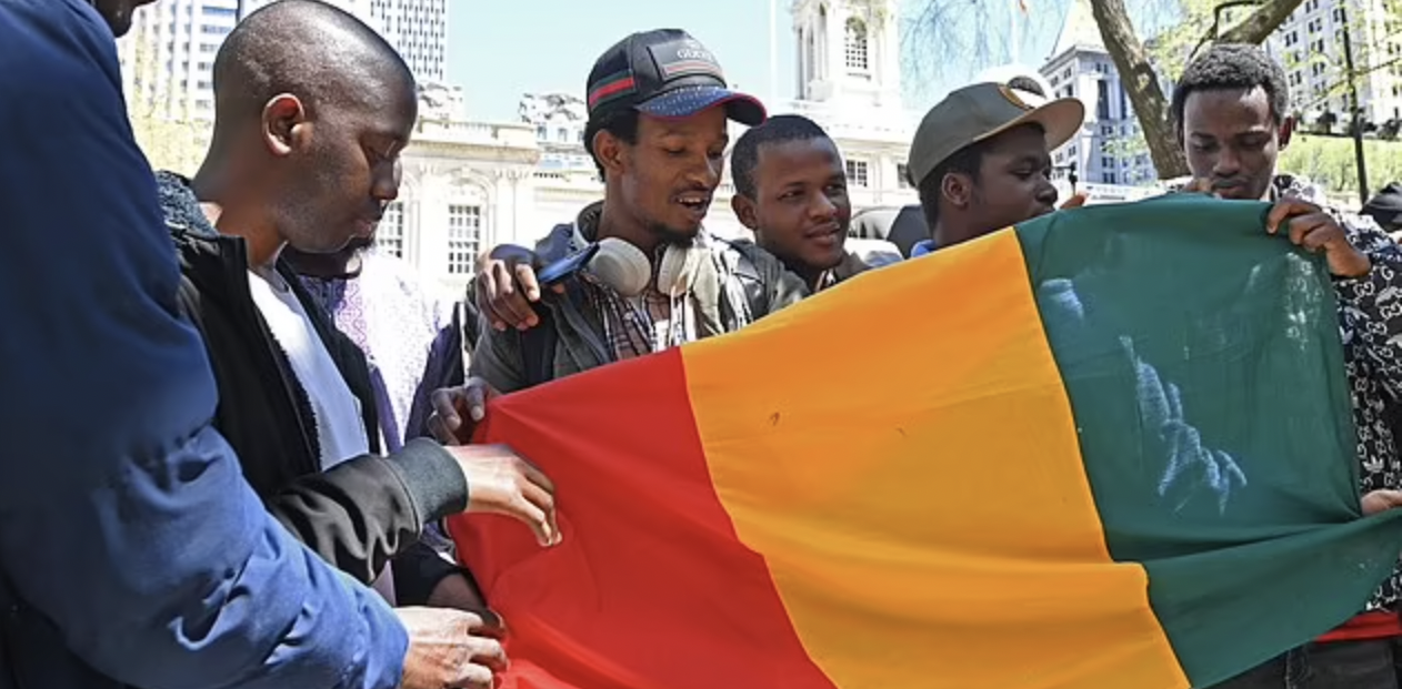 Blacks from Africa Protest in New York City Hall to Demand More Gibs