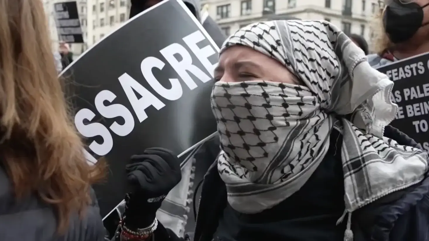 Watch: Pro-Palestine Activist at Columbia Yells “Long Live Hamas”