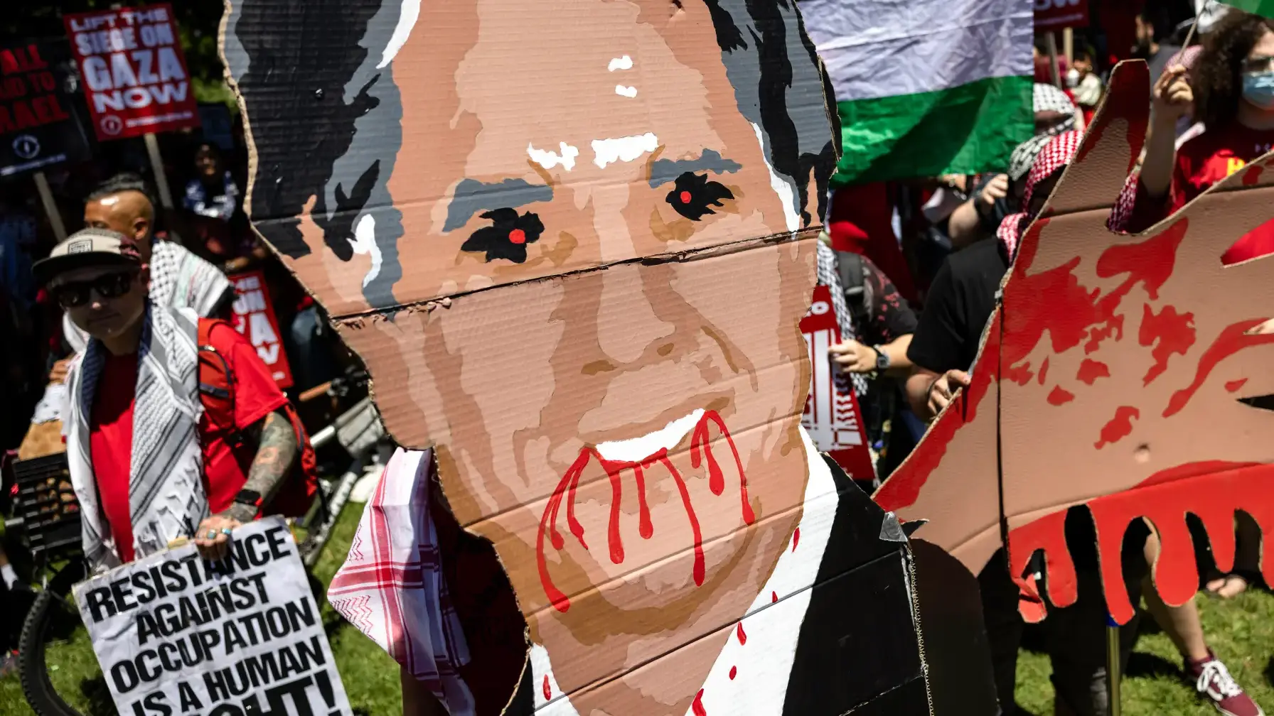 Watch: Huge Anti-Israel Protest Outside of Barricaded White House – 30,000 People (Lowball Estimate)