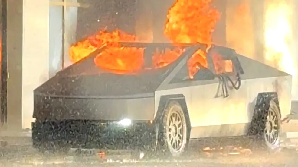 Cybertruck Explosion Sparks Debate About Elon Musk Spying on Everyone Driving His “Cars”